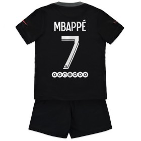 Maillot de Foot Paris Saint Germain PSG Kylian Mbappé 7 Enfant Troisieme 2021-2022